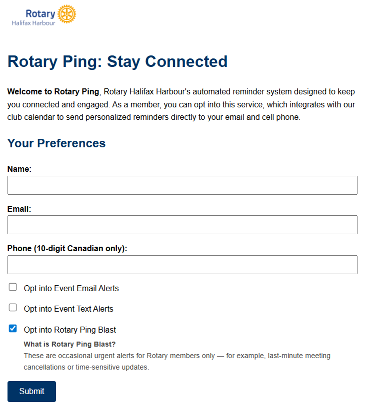 Rotary Ping